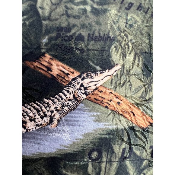 Wembley Endangered Species Made in USA Tie  OS Greens  Animals Silk - Picture 7 of 16